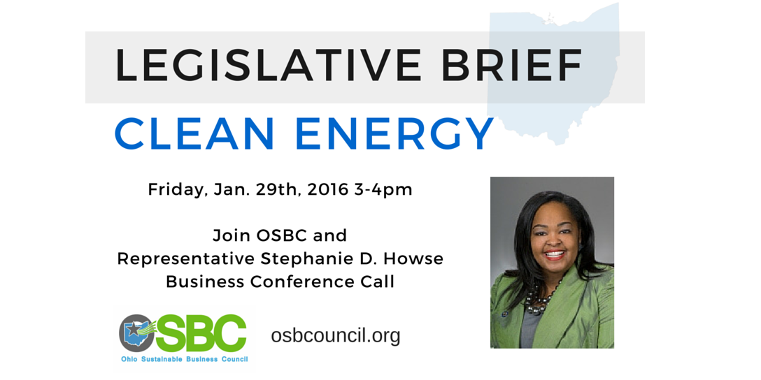 Legislative Briefing Conference Call Ohio Clean Energy