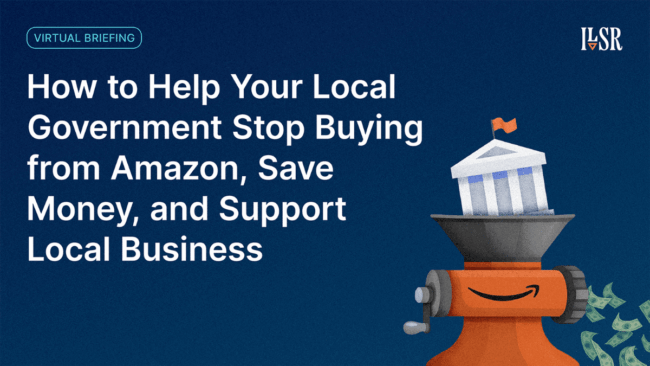Help your Local Gov stop buying from Amazon